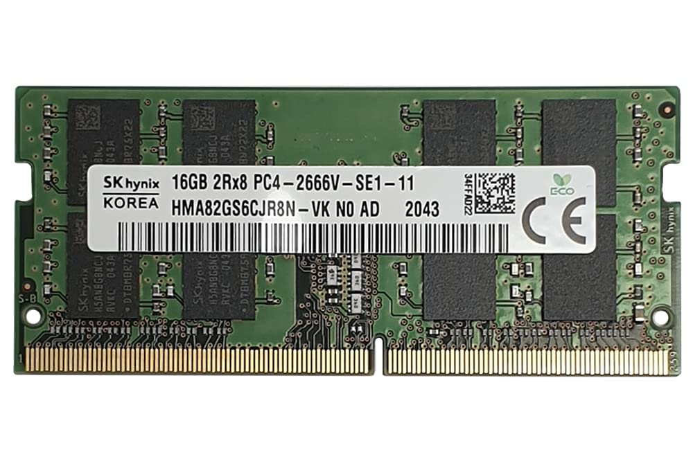 HMA82gS6cJR8N-VK HYNIX 16gB 2RX8 Pc4-2666V-S Memory Module (1X16gB)-New