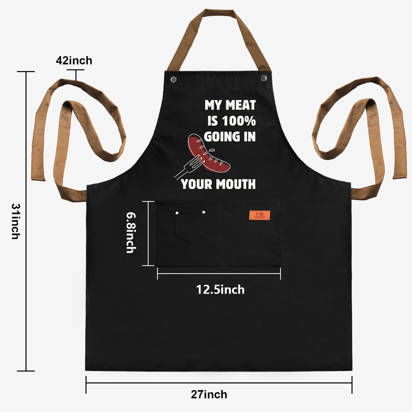 REHAVE Funny Gifts for Men and Women – Naughty Birthday Gifts for Husband, Boyfriend, Fiance, Guy, Him, Friends – Grilling gifts – Unique Birthday Gifts – Men's Cooking BBQ Apron Joke Gifts for Him