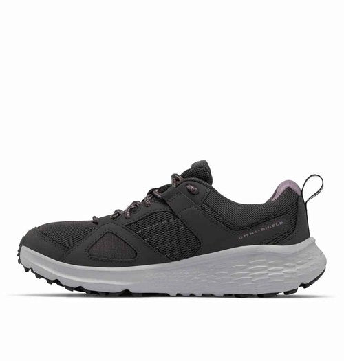 Columbia Women's Novo Trail, Shark/Granite Purple, 8 Wide