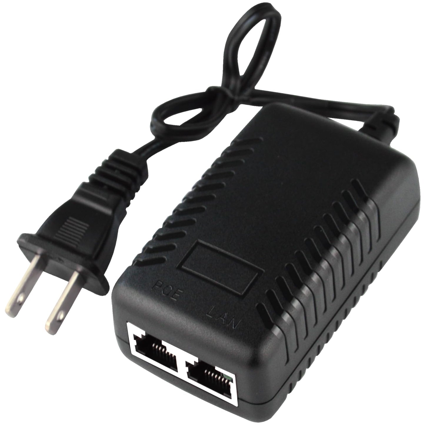 STEAMEMO 52V Gigabit PoE Injector Adapter 15W 10/100/1000Mbps IEEE 802.3af Compliant Plug & Play Gigabit PoE Adapter for IP Cameras and VoIP Phones Network Distance Up to 328 ft-New