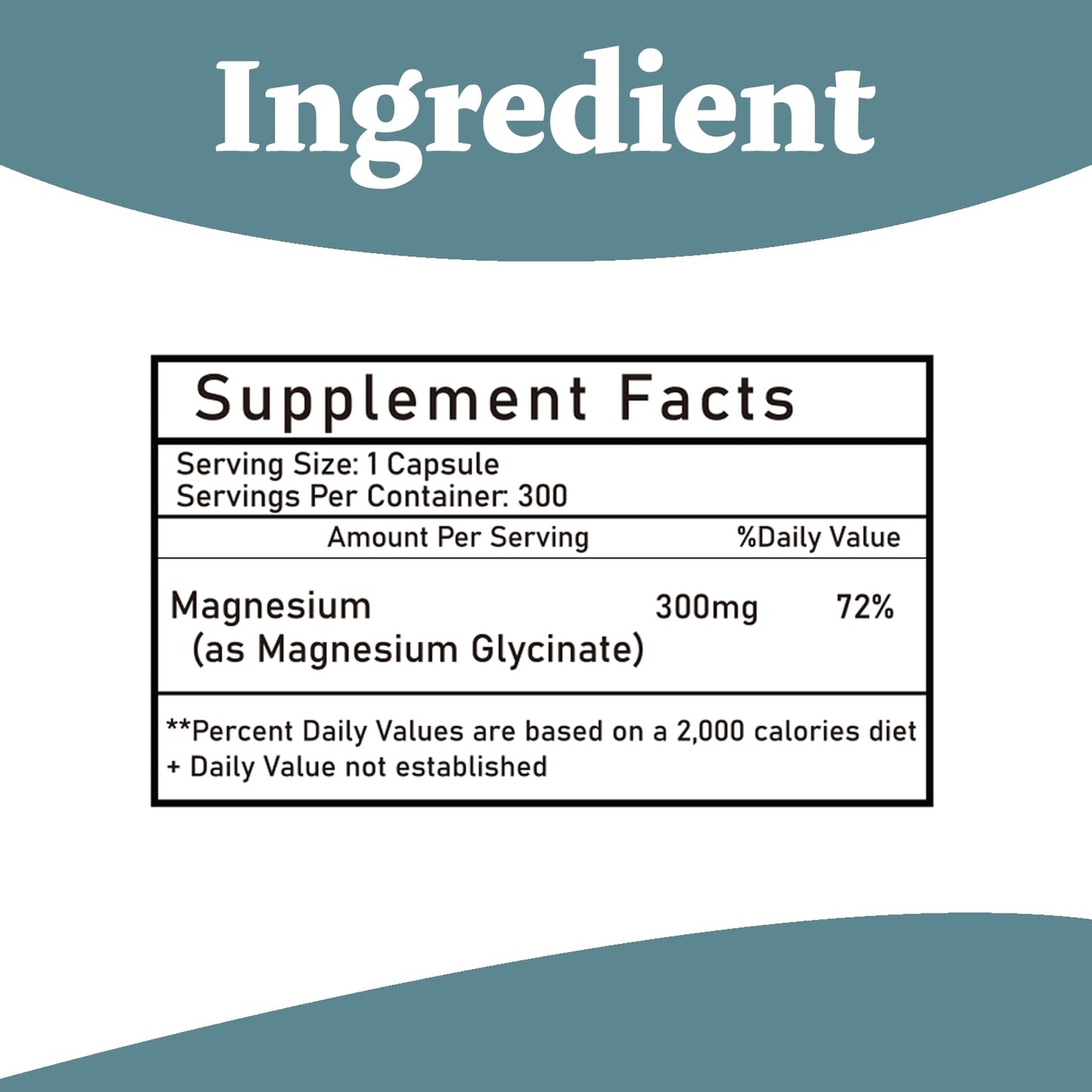 Bumjazz Magnesium Glycinate Supplement - Magnesium Supplement Magnesium Glycinate 300mg - 100% Chelated for High Absorption Vegan Essential Mineral Supplement 300 Capsules