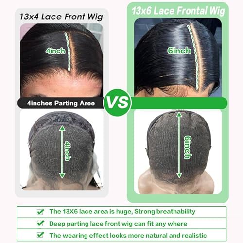 GABRIELLE 26 Inch Body Wave Lace Front Wigs Human Hair 13x6 HD Lace Frontal Wig 200 Density Pre Plucked Brazilian Virgin Human Hair Wigs for Women Glueless Wig
