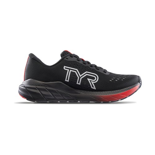 TYR RD-1X Running Athletic Shoes, Black/Red, 11