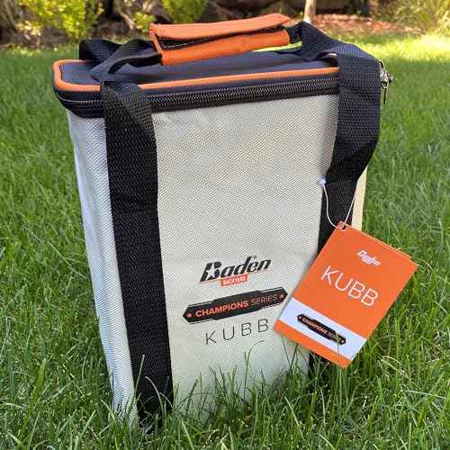 Baden Backyard Champions Kubb Viking Chess Outdoor Toss Game Set with Instructions & Carrying Bag
