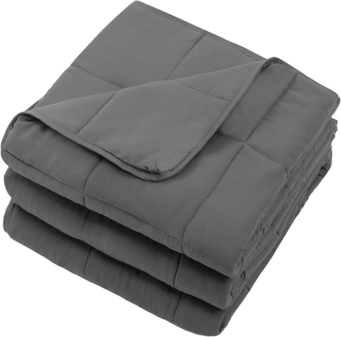 Weighted Blanket for Adults 25lbs, 78"x86", King Size Cooling Heavy Throw Blanket for 220-280lbs, Microfiber Soft Thick Big Blankets Weighted Comforter Breathable Gift for Sleeping, Grey