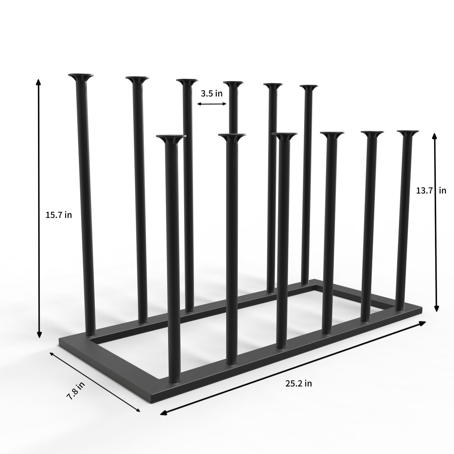 Yumark Boot Rack Boot Organizer for Tall Boots Entryway Boot Storage for 6 Pairs Hallway Boot Storage Rain Boot Shelf Free Standing Boot Holder for Cowboy Boot