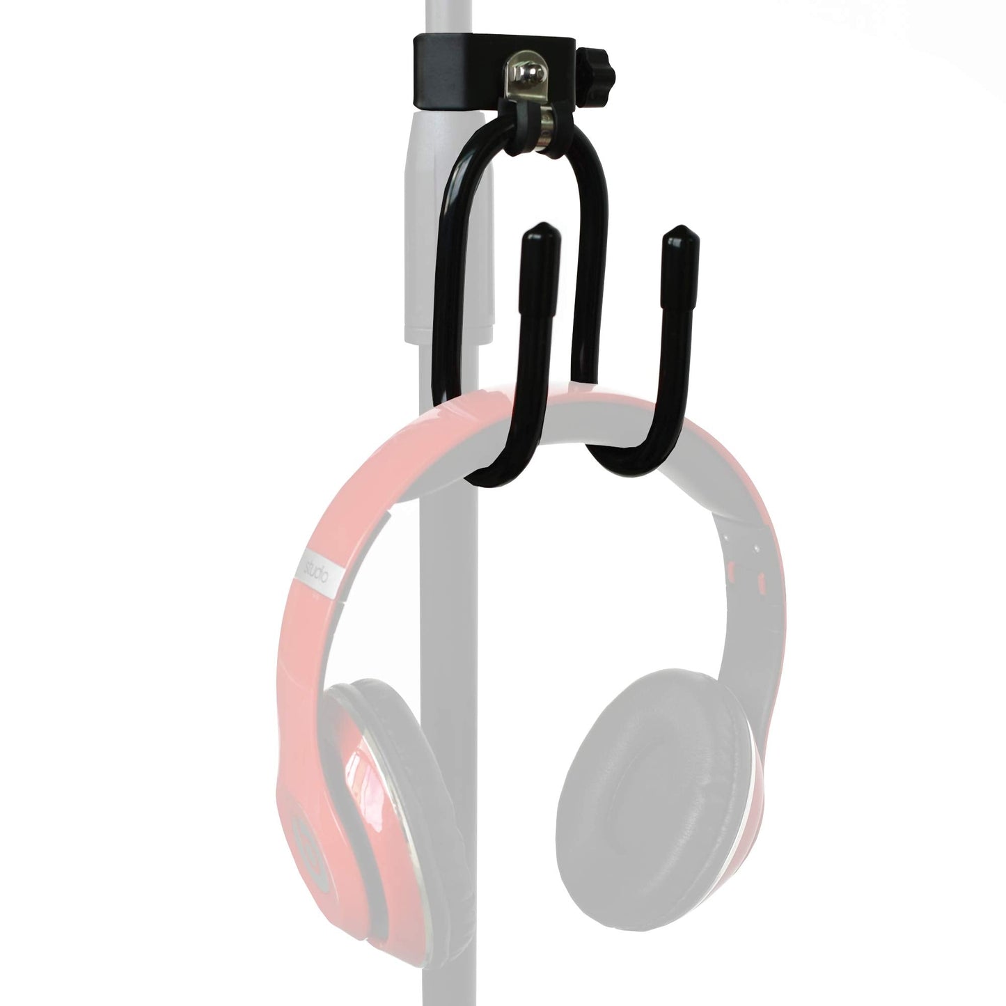 Yyst Microphone Stand Clamp-On Studio Headphone Hanger Holder Hook Rack For Headphone Cords Tambourines Etc- No Instrument (1) -Like New