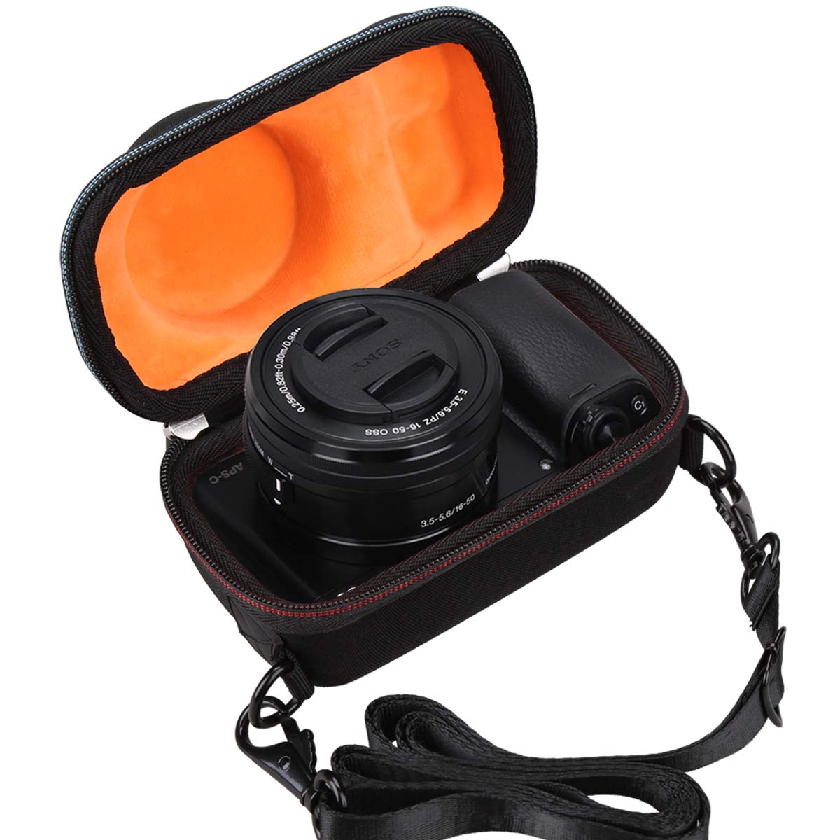 Mchoi Hard EVA Travel Case for Sony Alpha a6000/a6400/a6600/a6100/a5100 Mirrorless Digital Camera Case Only-New
