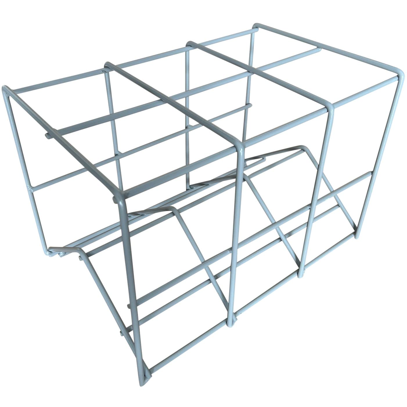 Oxygen Cylinder Rack - Holds 6 D, E, or M9 Medical Oxygen Tanks, Oxygen Storage Rack, Oxygen Tank Holder with Durable Powder-Coated Finish - No Assembly Required, Ideal for Medical Supplies & Homecare