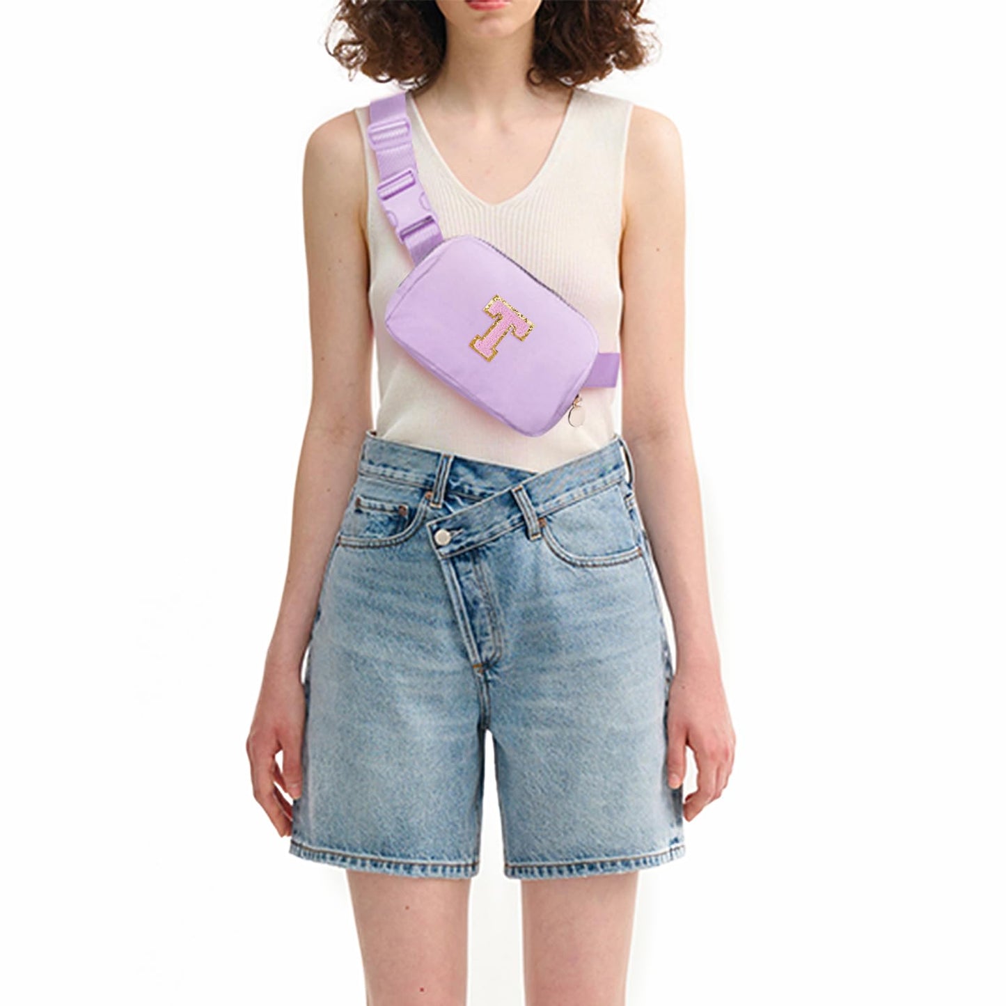 Uygafly Birthday Gifts for 4 5 6 7 8 9 10 11 12 13 Year Old Girls,Graduation Gifts for Teens Kids Daughter Sister Her,Fanny Pack Crossbody Bag Belt Bag Cute Trendy Stuff | Lavender,T