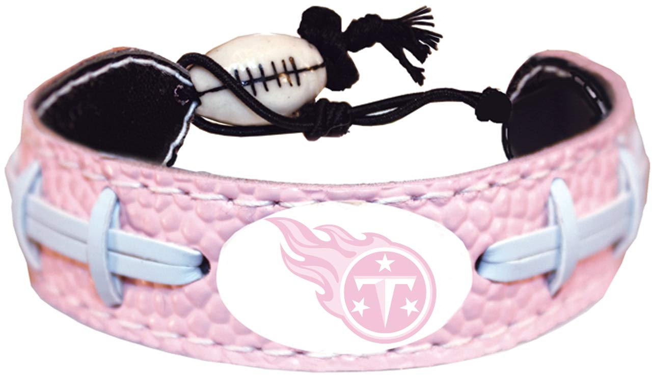 NFL Tennessee Titans Pink Football Bracelet