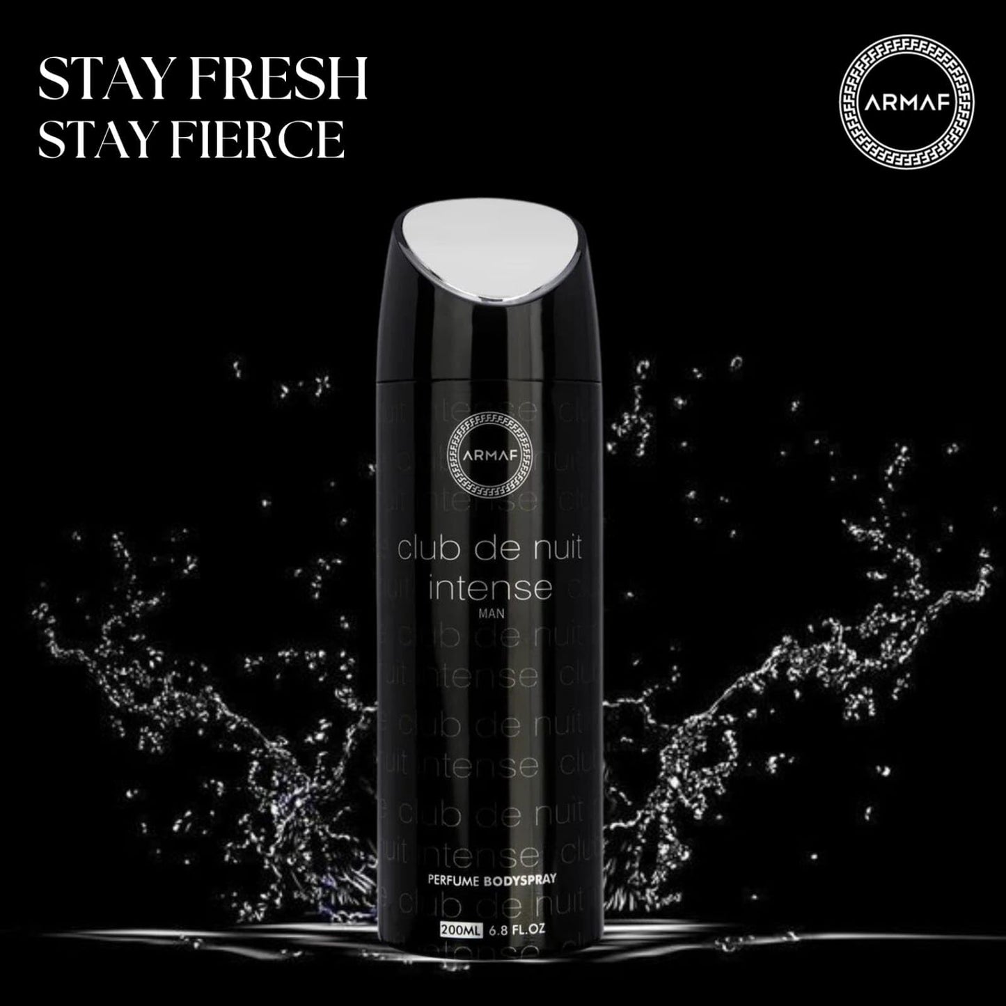 Armaf Club De Nuit Intense for Men Parfume Bodyspray Spray, 6.8 Ounce / 200 ml