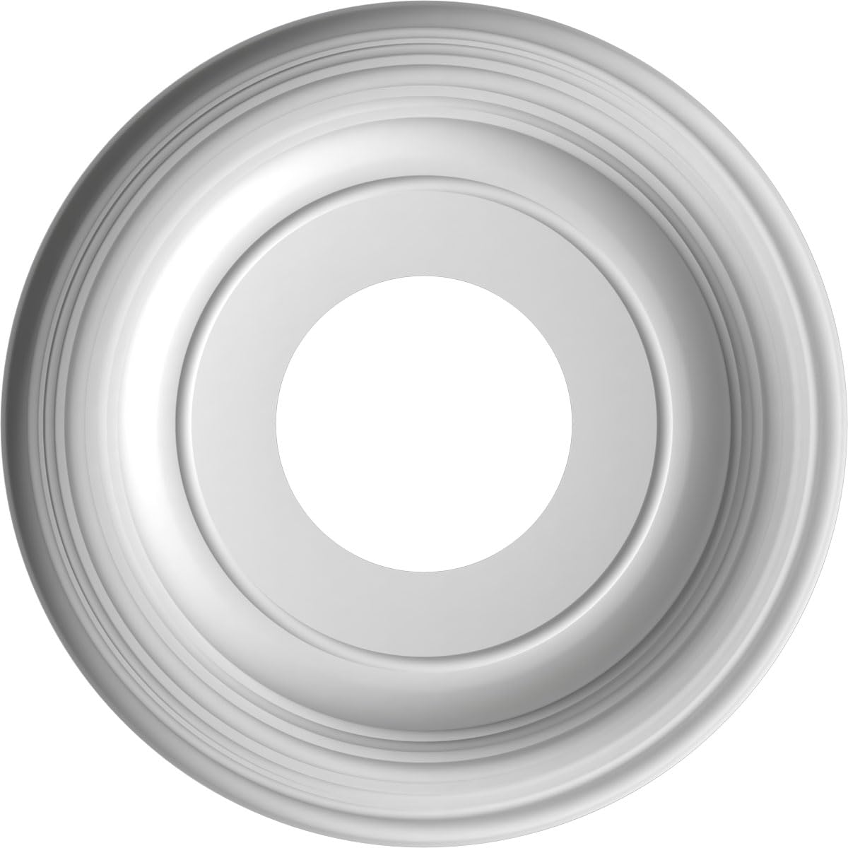 Ekena Millwork 10Od X 3 1/2Id X 1 1/8P Traditional Thermoformed Pvc Ceiling Medallion (Fits Canopies Up To 5 1/2), Aged Dark Ste