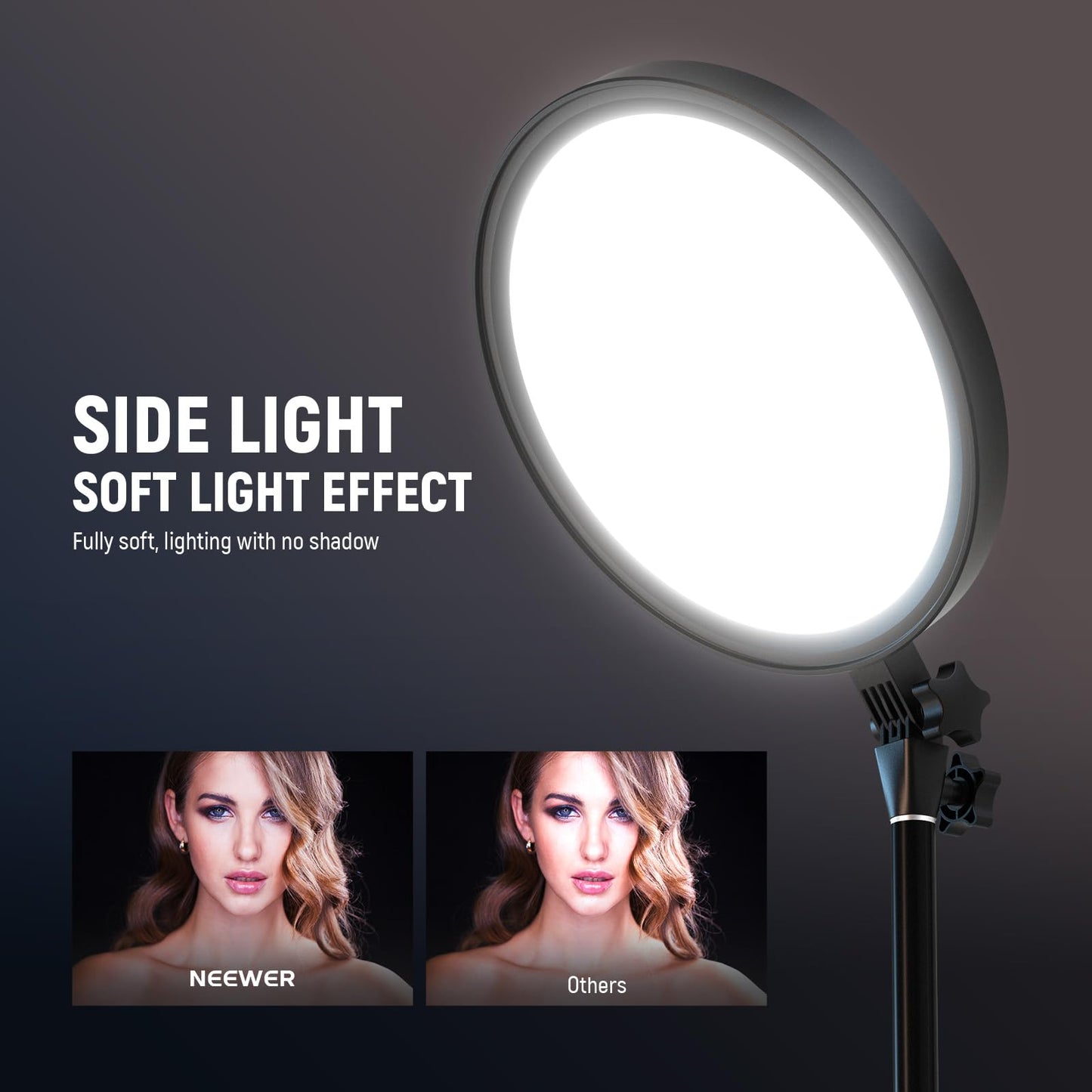 Neewer Basics 12 24W Large Ring Light With 68 Stand/Phone Holder/Remote For Iphone Video Recording Selfie Streaming Makeup Studi