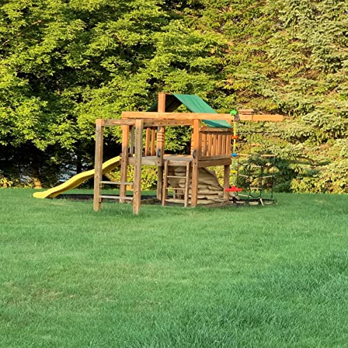 SEVENMORE Playground Replacement Canopy, 43" x 90" Outdoor Swingset Shade Kids Playground Roof Canopy Waterproof Cover Sno...