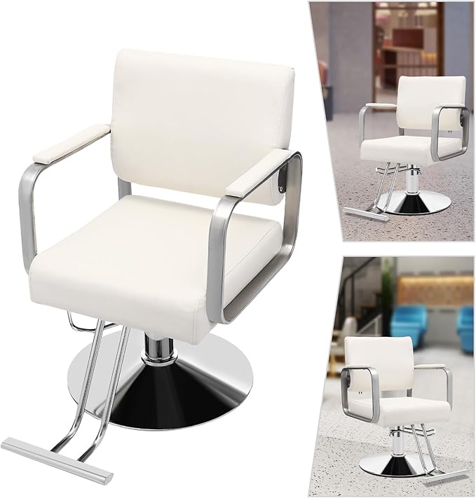 Barber Chair Salon Chair for Hair Stylist Hair Chair for Barbershop Home Height Adjustable & 360° Swivel Styling Salon Chairs Spa Beauty Salon Equipment,Max Load Weight 440Lbs