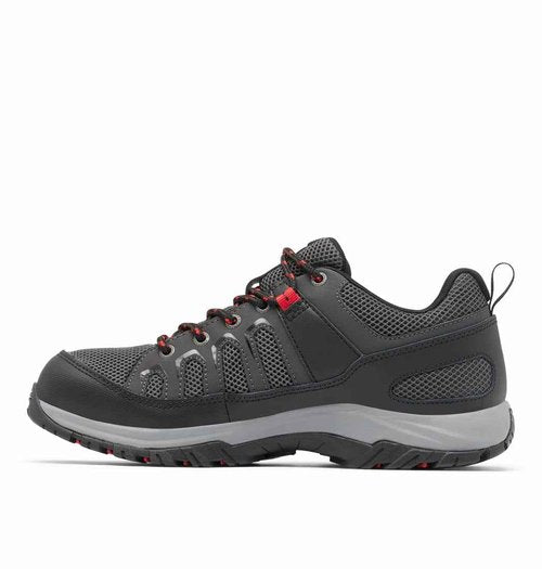 Columbia Men's Granite Trail Waterproof, Shark/Mountain Red, 14