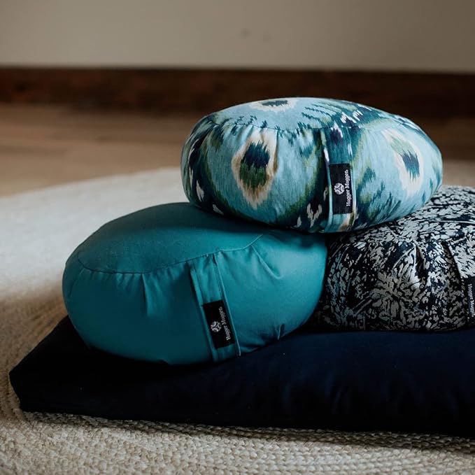 Hugger Mugger Zabuton Meditation Pillow and Harness (Olive)