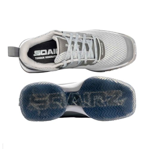 SQAIRZ Freedom Mesh Women's Athletic Golf Shoes, Golf Shoes, Designed for Balance & Performance, Replaceable Spikes, Breathable with Spikes Gray/Gray