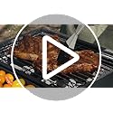 Mini Portable Charcoal Grill & Small Tabletop BBQ - Tailgate Camping Travel Grill for Balcony - Barrel Style w/Griddle & P...