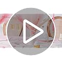 Faylifeway 50pcs Pampas Grass 17in, Blush Pink Pampas Grass Decor, Artificial Fluffy Pink Decor Flowers for Home Room Birt...