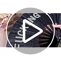 FairySandy Large Rave Fan UV Glow Hand Fan with Holster for Men/women, Disco Party Favor for Edm Music Festival Club Rave ...