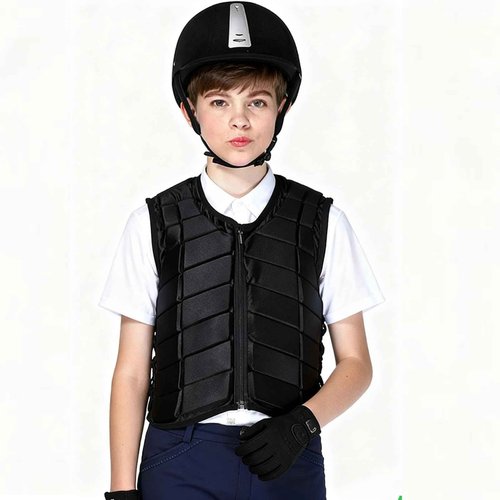 VGEBY Kids Horse Riding Vest, Comfortable Protective Horse Riding Training Waistcoat Equestrian Vest Protective Gear for Boys Girls (CS)