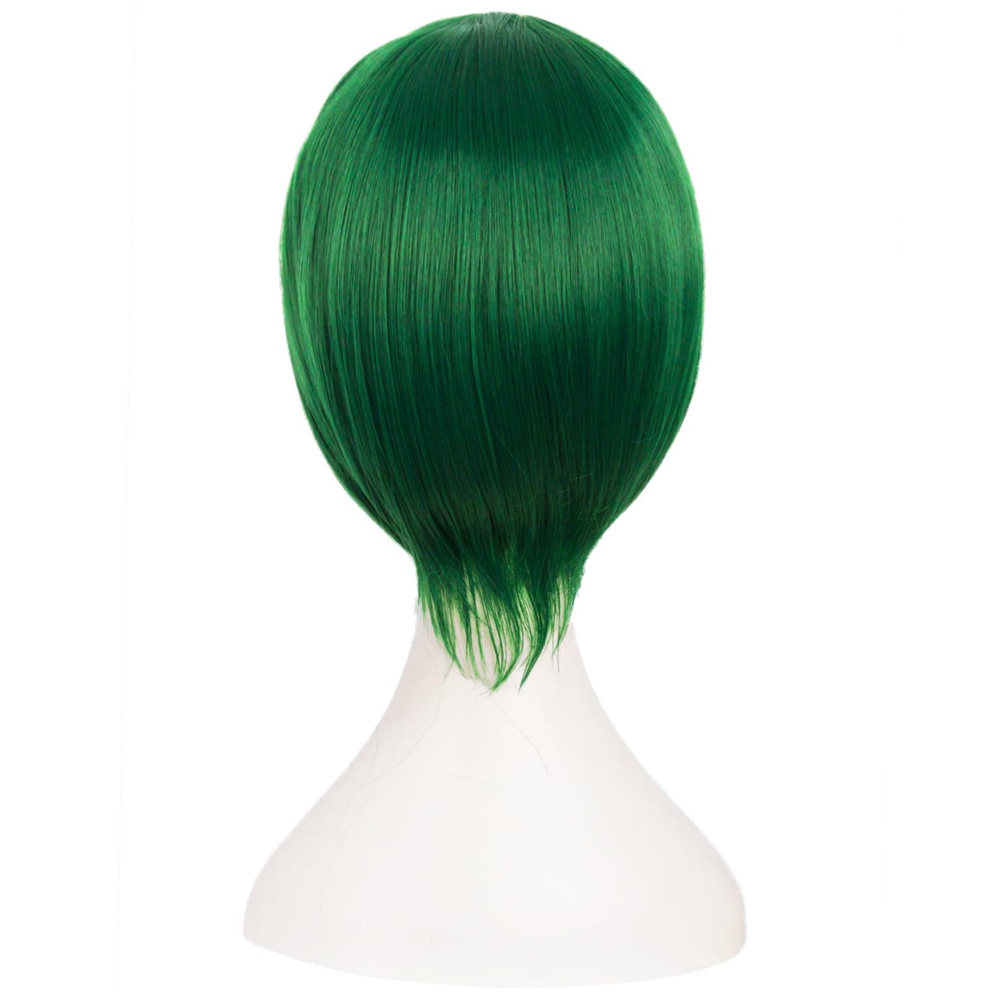 MapofBeauty 12 Inch /30 cm Charms Side Bangs Short Straight Paragraph Cosplay Wig (Grass Green)