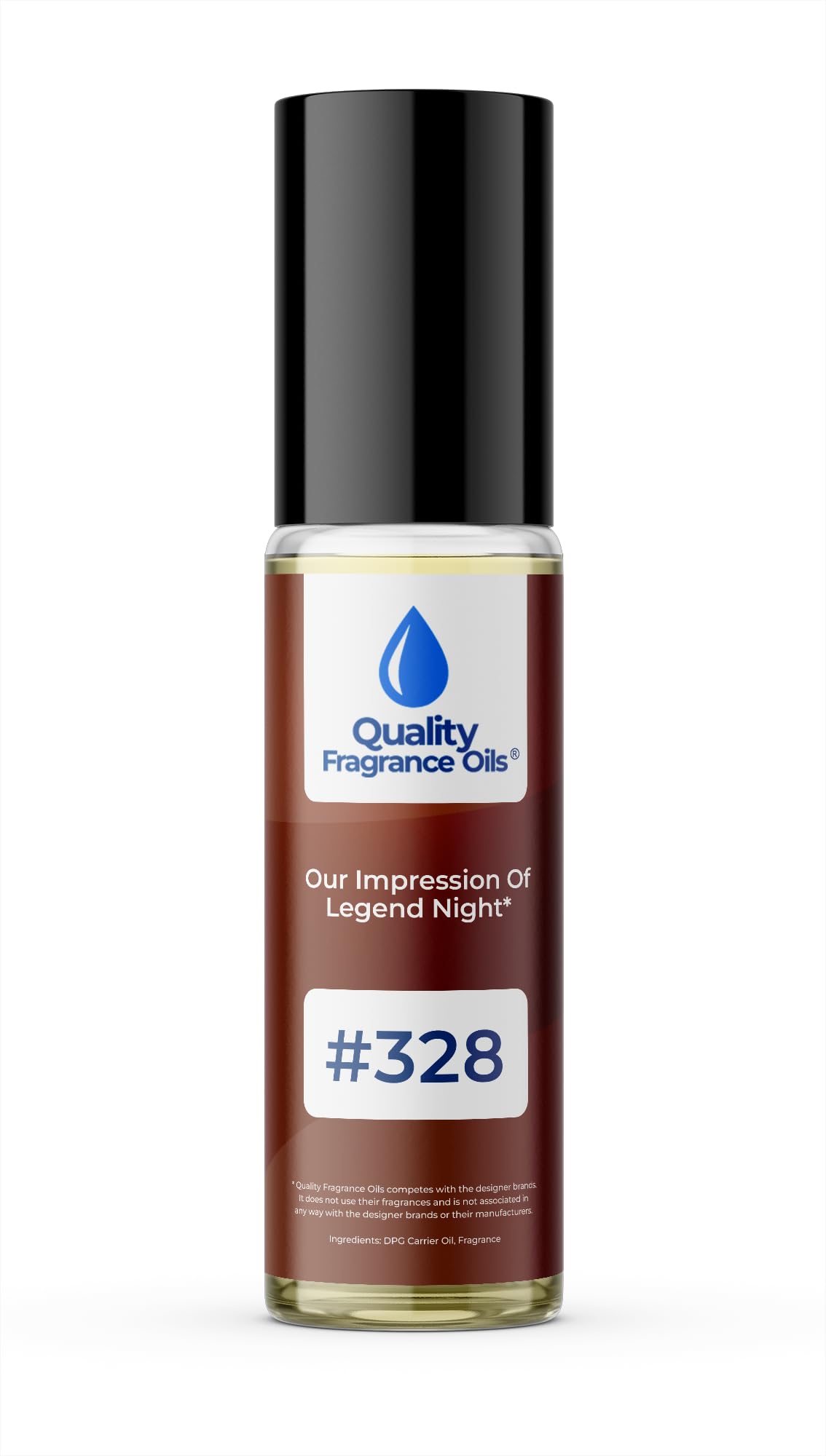 Quality Fragrance Oils' Legend Night for Men Impression #328 | Long-Lasting Perfume Oil, Alcohol-Free, Strong Scent, 10ml Roll-On | Affordable Alternative to Designer Fragrances