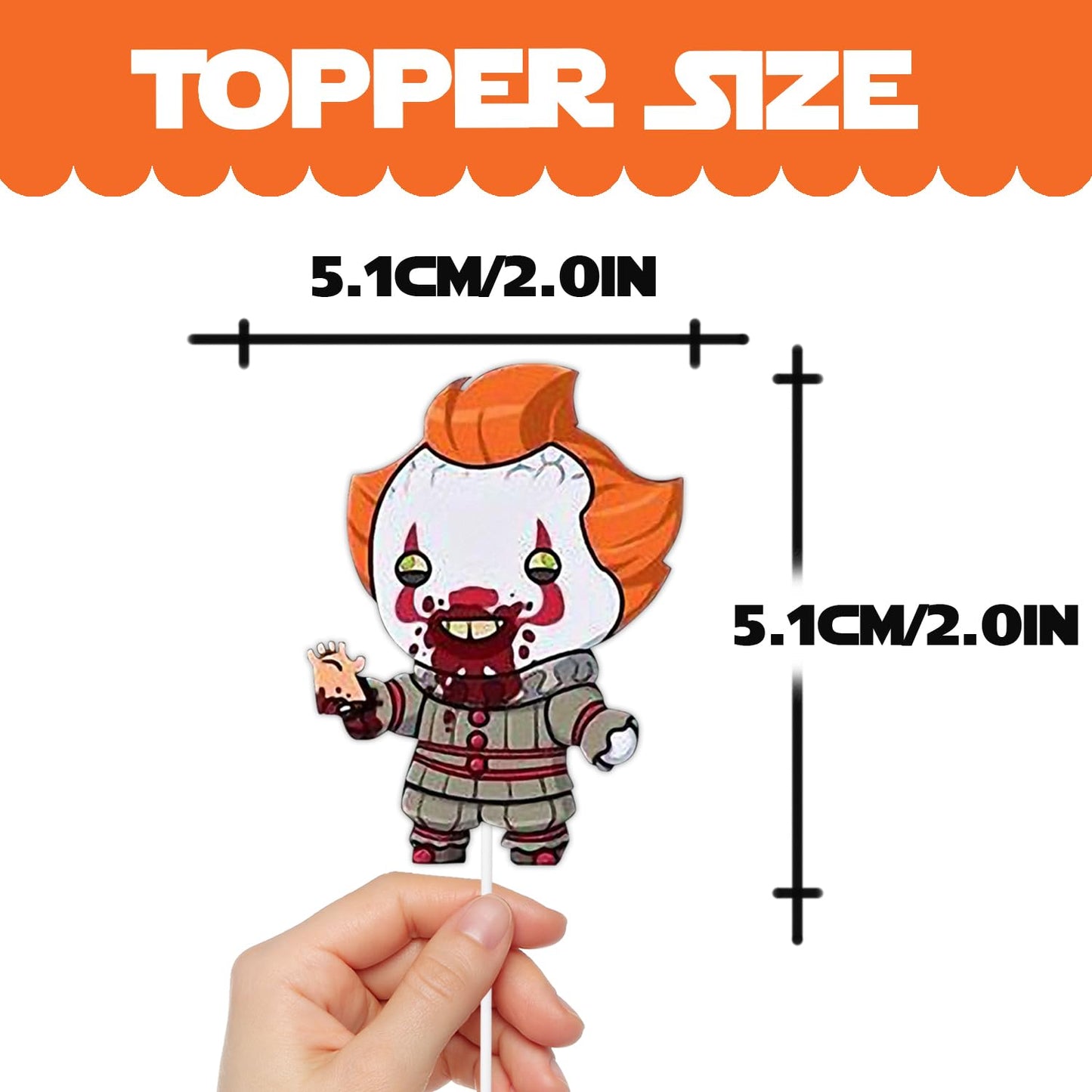 Pazwifa Cupcake Topper Halloween Fantasy Horror Movie Theme Supplies Decor Children Boys Girls Happy Birthday Anniversary Party Decorations Decor 18pcs Glitter