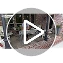 Lakhow Folding Table 4-Foot Heavy Duty Plastic Utility Table Portable Thick Table Top Indoor Outdoor Adjustable Height wit...