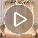 10ft x 8ft White Backdrop Curtain with Lights String for Parties, Sheer Tulle Wedding Photo Backdrops Drapes for Baby Show...
