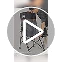 Overmont Back Support Camping Chair for Adults - Oversized with High Backrest - Heavy Duty Folding Chair Supports 450 LBS...