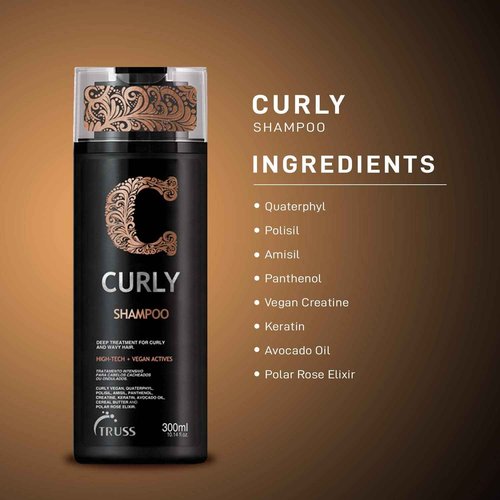 Truss Curly Shampoo - Gentle Cleansing Curl Shampoo Bundle with Curly Fix Styling Cream