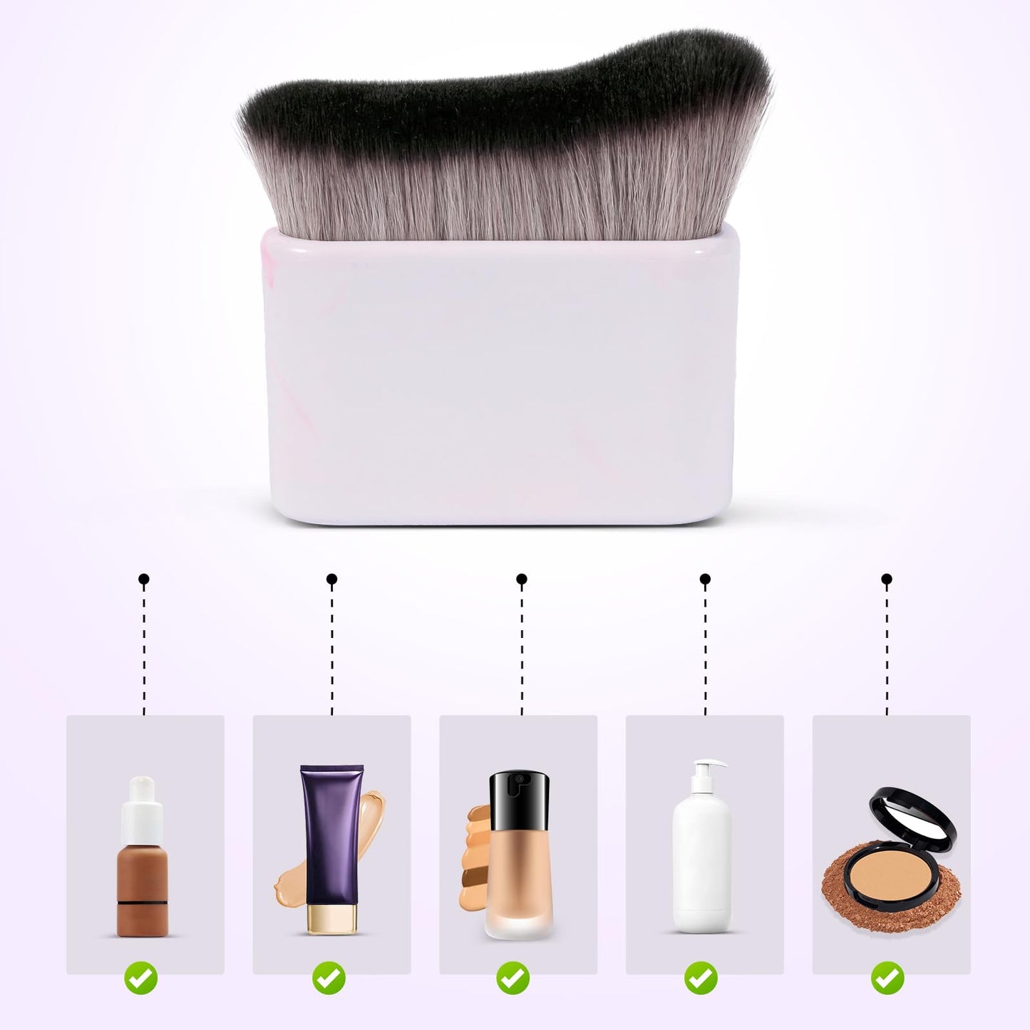 UNIMEIX Self Tanner Brush Sunscreen Body Makeup Brush Kabuki Blend Applicator Spray Tan Blending Beauty Brush for Body Coverage