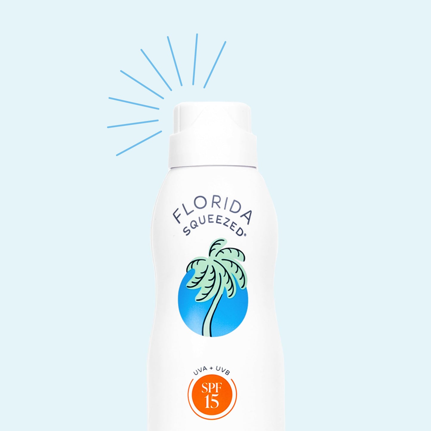 Florida Squeezed SPF 15 Sunscreen Water Resistant Spray|6oz|Vegan and Hawaii 104 Reef Act Compliant (Octinoxate & Oxybenzone Fre