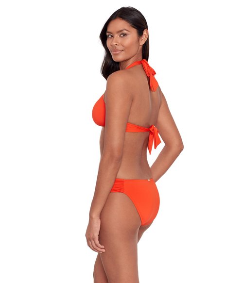 Lauren Ralph Lauren Womens Beach Club Solids Shirred Side Hipster Orange 8