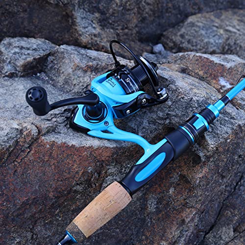 Sougayilang Spinning Combo, Medium Heavy Fishing Pole and 2000 Spinning Reel Set, Fishing Rod and Reel Commbo for Bass Fis...