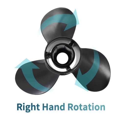 Dokili Upgrade Aluminum Boat Propeller 48-77344A45 for Mercury Outboard Engine 40-140HP 13-1/4x17 Pitch 15-Spline Tooth, RH, Hub Kits Included