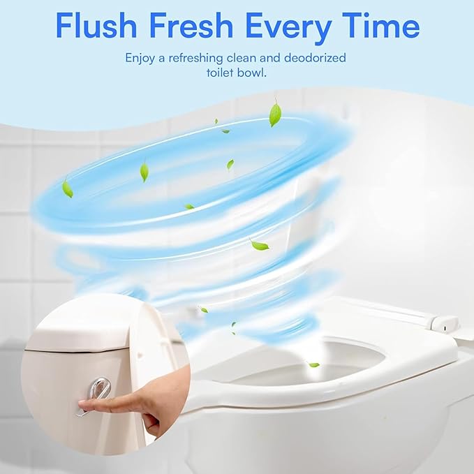 Happy Toilet Cleaner 2 Pack – Self-Cleaning Toilet System | Easy Install Toilet Tablet Holder for a Deep Clean with Every Flush | Made in the USA