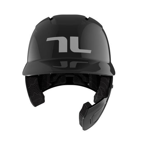 TUCCI Potenza Batting Helmet with Jaw Flap, S/M, Gloss Black, Right-Handed Hitter