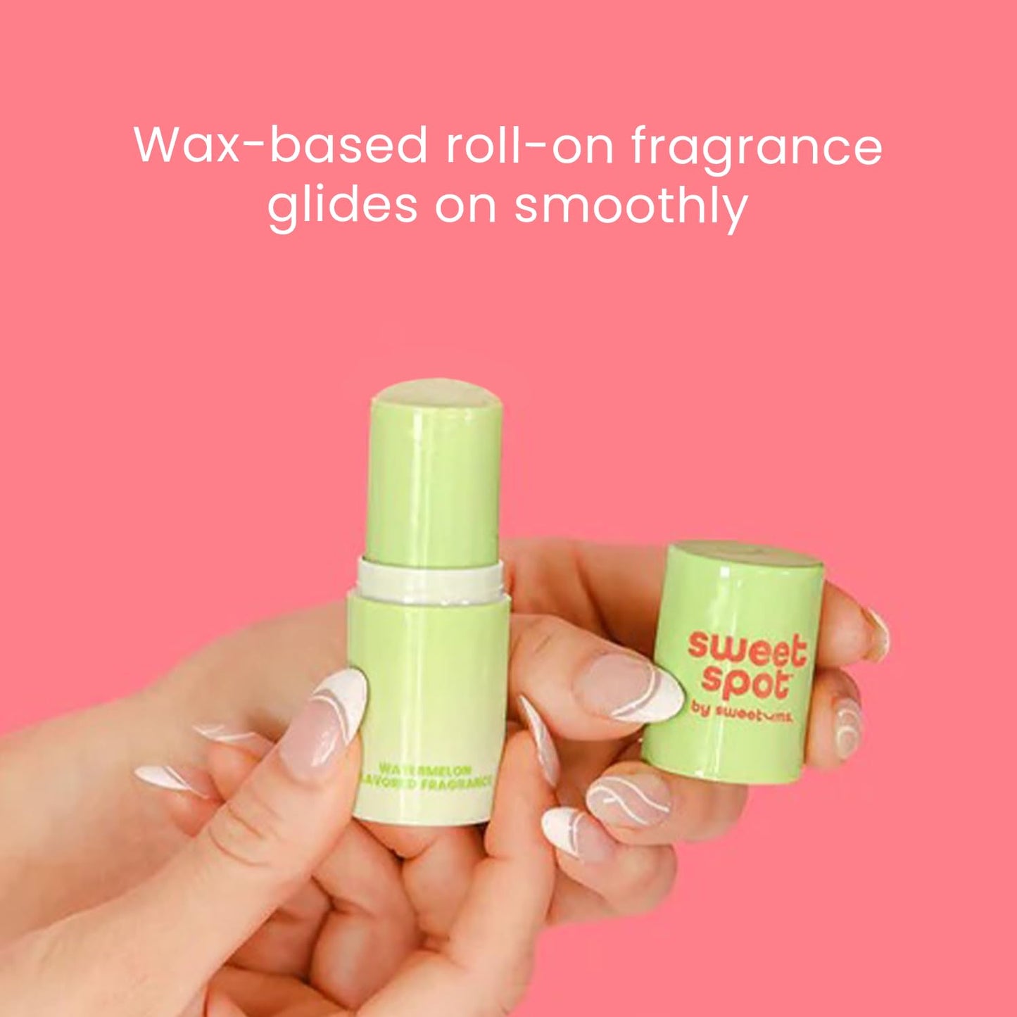 SweetSpot Flavored Solid Perfume Stick, Portable Travel Perfumes for Women, Long Lasting Fragrances, Non Sticky Formula, Natural Ingredients, Fragrance Stick (Sweet Rose)