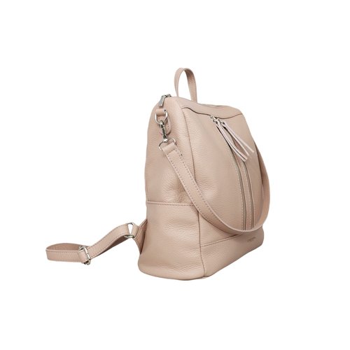 Cheval Firenze Alya Backpack, Genuine Leather Made in Italy (Powder Pink)