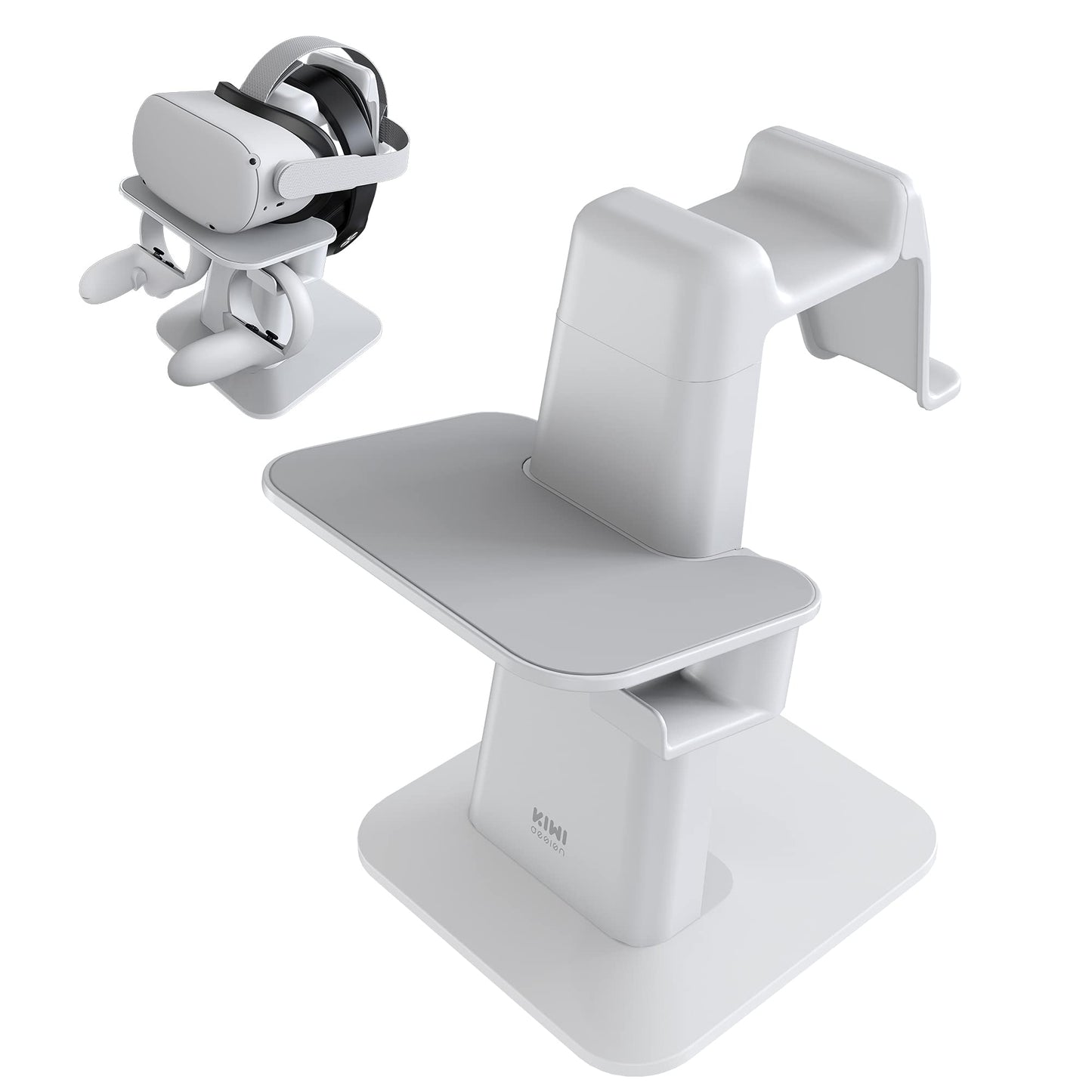 KIWI design VR Stand Accessories Compatible with Quest 2/PSVR 2/Valve Index/HP Reverb G2/ Pico 4/Quest VR Headset and Touch Cont