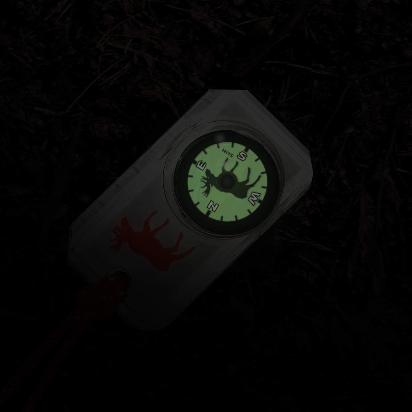 Sun Company Wildlife Compass For Kids - Childrens Compasses For Camping, Hiking, And Exploring | Break-Away Neon Lanyard (Blue