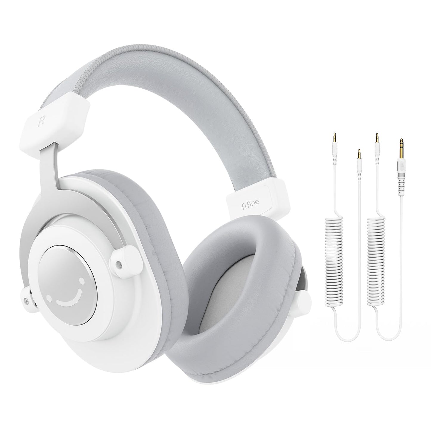 FIFINE Studio Monitor Headphones, Wired Over-Ear Computer Headphones with 3.5mm to 6.35mm Jack for Mixer/Amplifier/PC, Closed-Ba