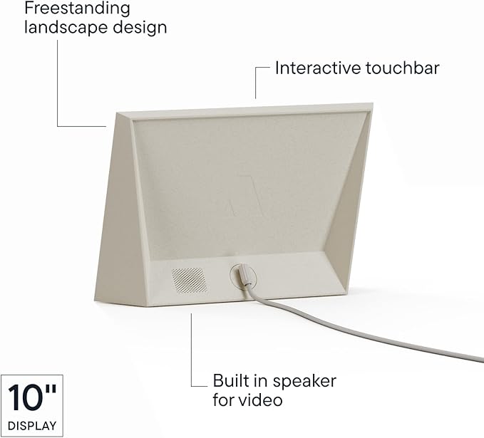 Aura Stone Digital Picture Frame - 10.1" HD Mat Display | Wirecutter's Best Digital Frame for Gifting - Send Photos Directly from Your Phone | Quick & Easy Setup Over WiFi - Free App | White
