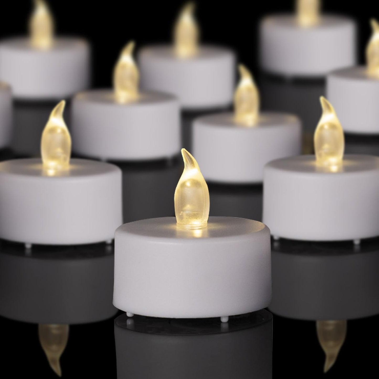 PUNPUBA LED Tea Lights Candles- 200Pack Flameless Candles Realistic and Bright Flickering Long Lasting 200Hours for Holiday Cele