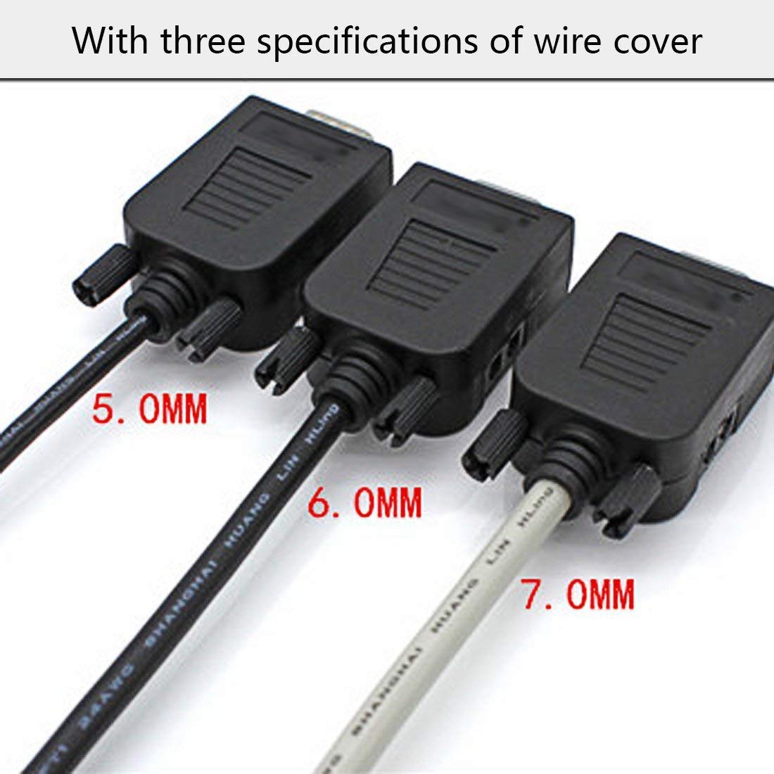 Yiovvom Connector Db9 Rs232 D-Sub Serial Adapters (2 Pcs Female Adapter)
