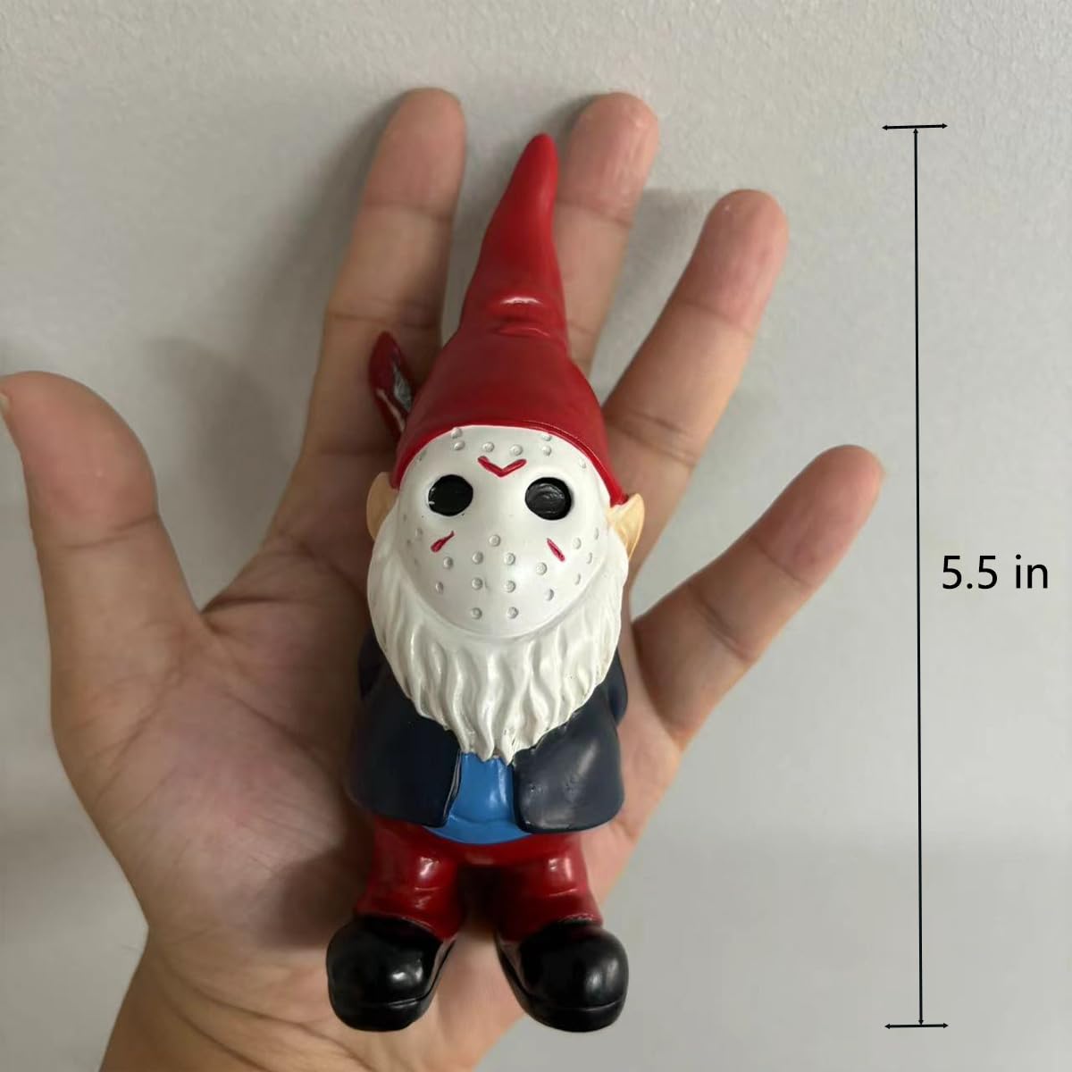 SPINNDO Horror Decor Halloween Decorations Indoor Garden Gnome Garden Statue Home Décor (red)